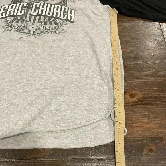 Eric Church Concert 3/4  Baseball Shirt - Picture 6 of 6